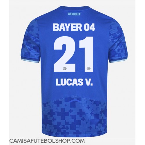 Camisa de time de futebol Bayer Leverkusen Lucas Vazquez #21 Replicas 3º Equipamento 2025-26 Manga Curta